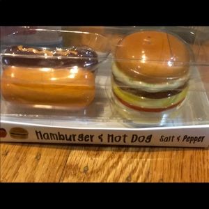 Hot Dog & Hamburger Salt & Pepper Shakers